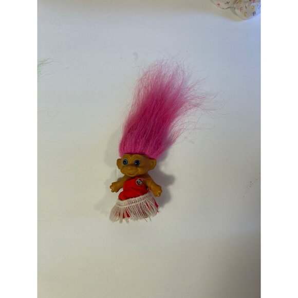 Vintage Assorted Troll Dolls Lot With Police Officer Hand Puppet & Colorful Hair - Picture 7 of 11